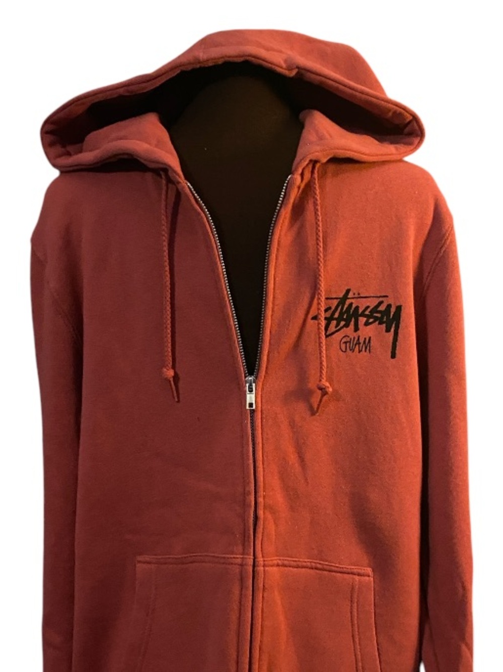 🆕 STUSSY full zip hoodie GUAM CHAPTER stüssy exclusive Medium 🇬🇺 - Picture 13 of 15